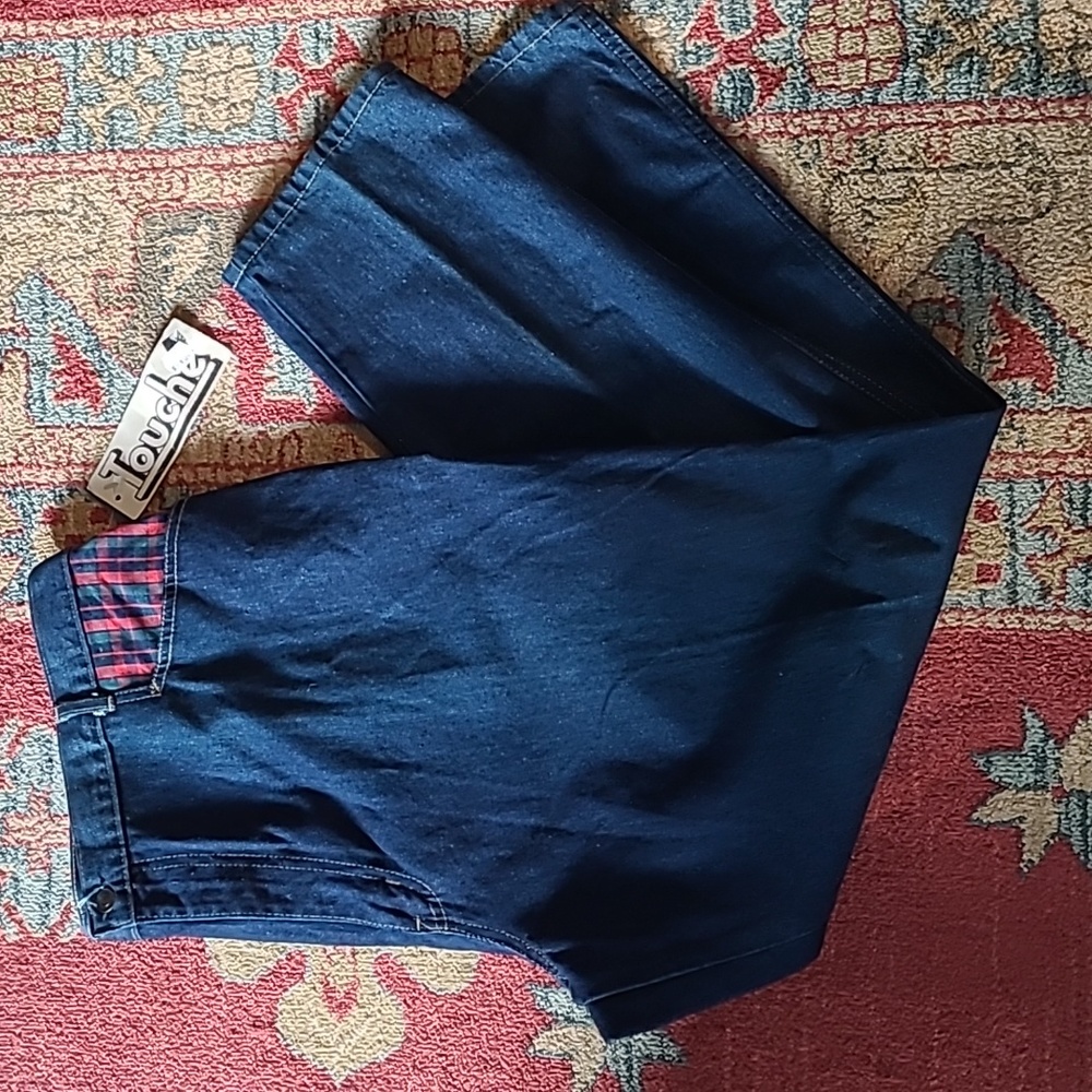 NWT VINTAGE DEADSTOCK PLAID POCKET JEANS